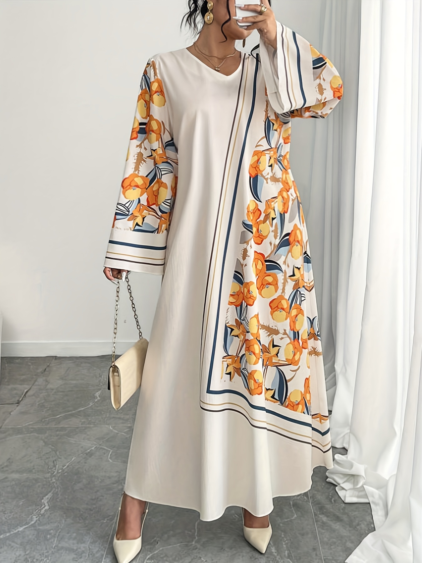 Ethnic Fashion Dress - Gaun Timur Tengah Wanita Modis Ukuran