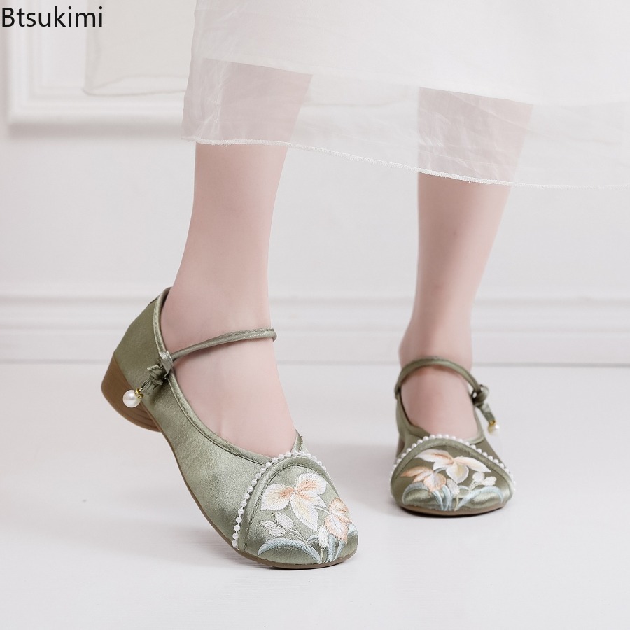 Sepatu Wanita Hak Rendah Gaya  - Ethnic Fashion Women ulasan dan harga