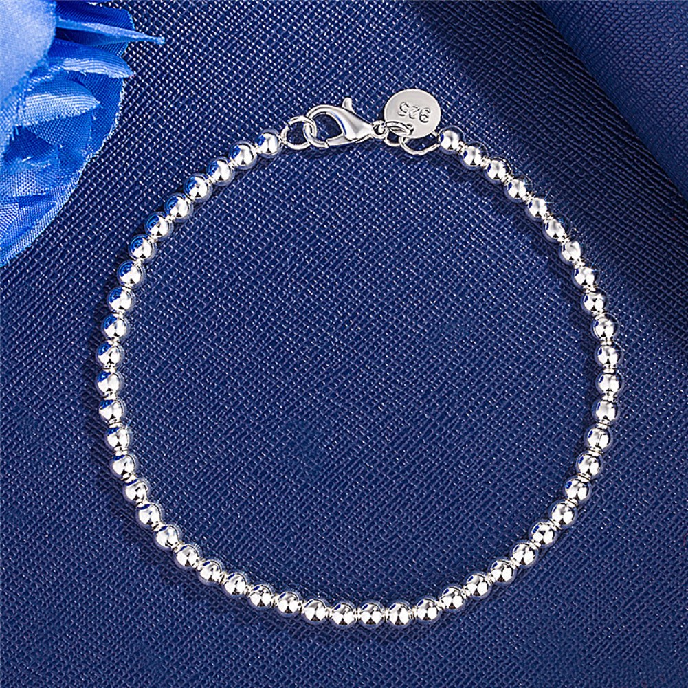 Gelang manik-manik 4MM mewah b - Ethnic Fashion Brand ulasan dan harga