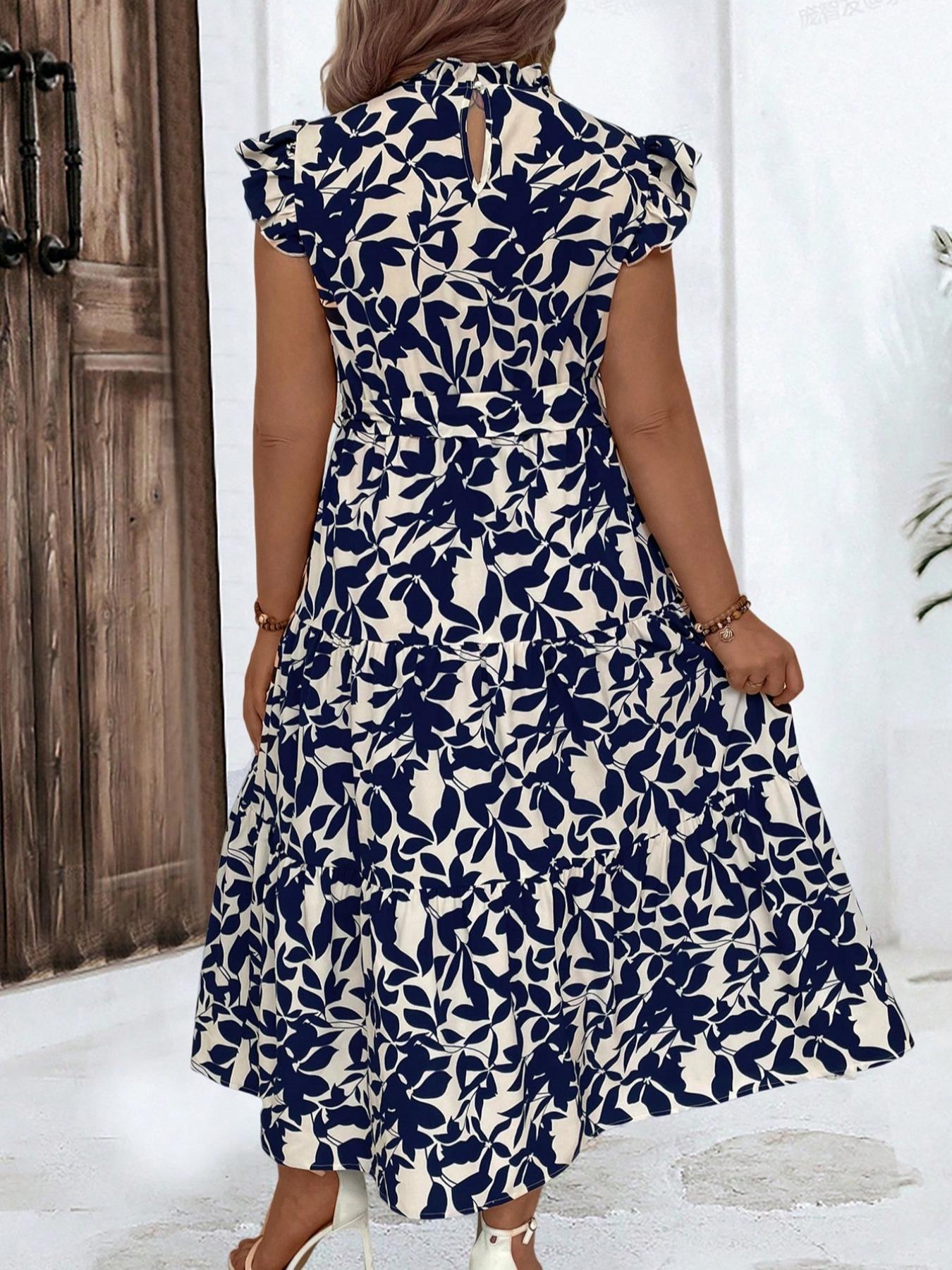 Gaun Ruffle Berikat Ruched Mot - Ethnic Fashion Dress ulasan dan harga